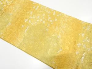 アンティーク　秋草模様織り出し袋帯（着用可）